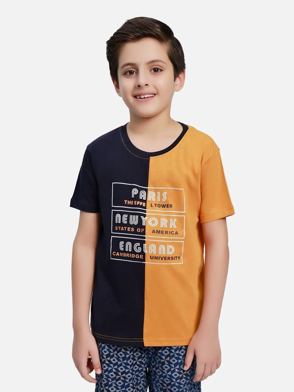 Boy's Mustard T-Shirt - EBTTS20-028 - Image 2