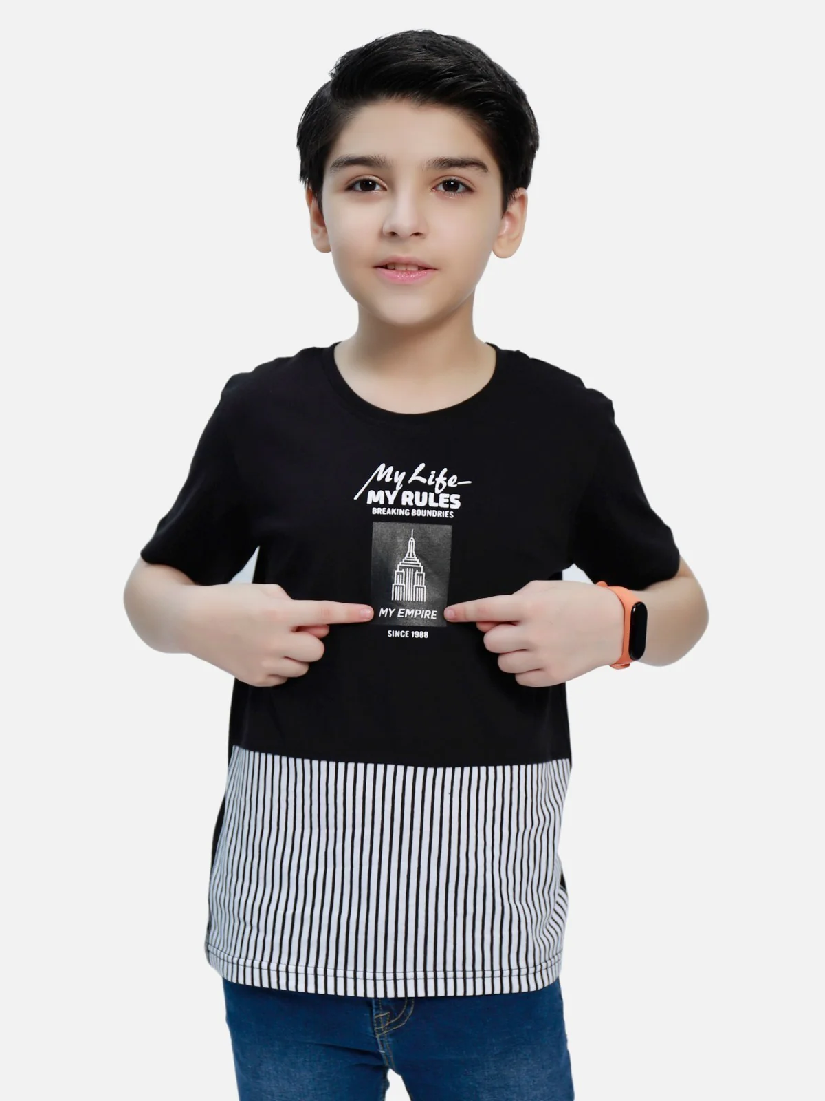 Boy's Black T-Shirt - EBTTS20-030 - Image 2