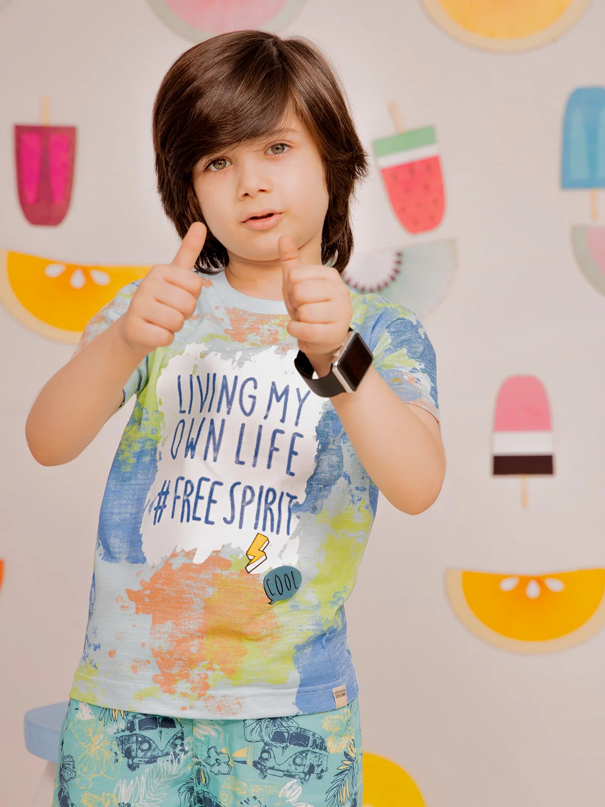 Boy's Light Blue T-Shirt - EBTTS21-001 - Image 2