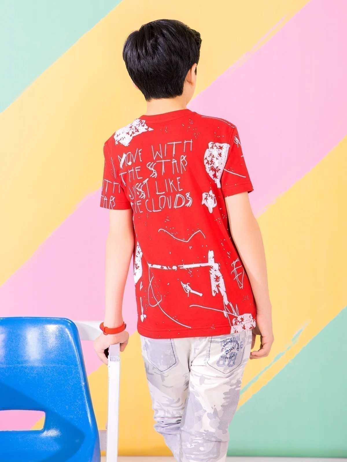 Boy's Red T-Shirt - EBTTS21-004 - Image 5