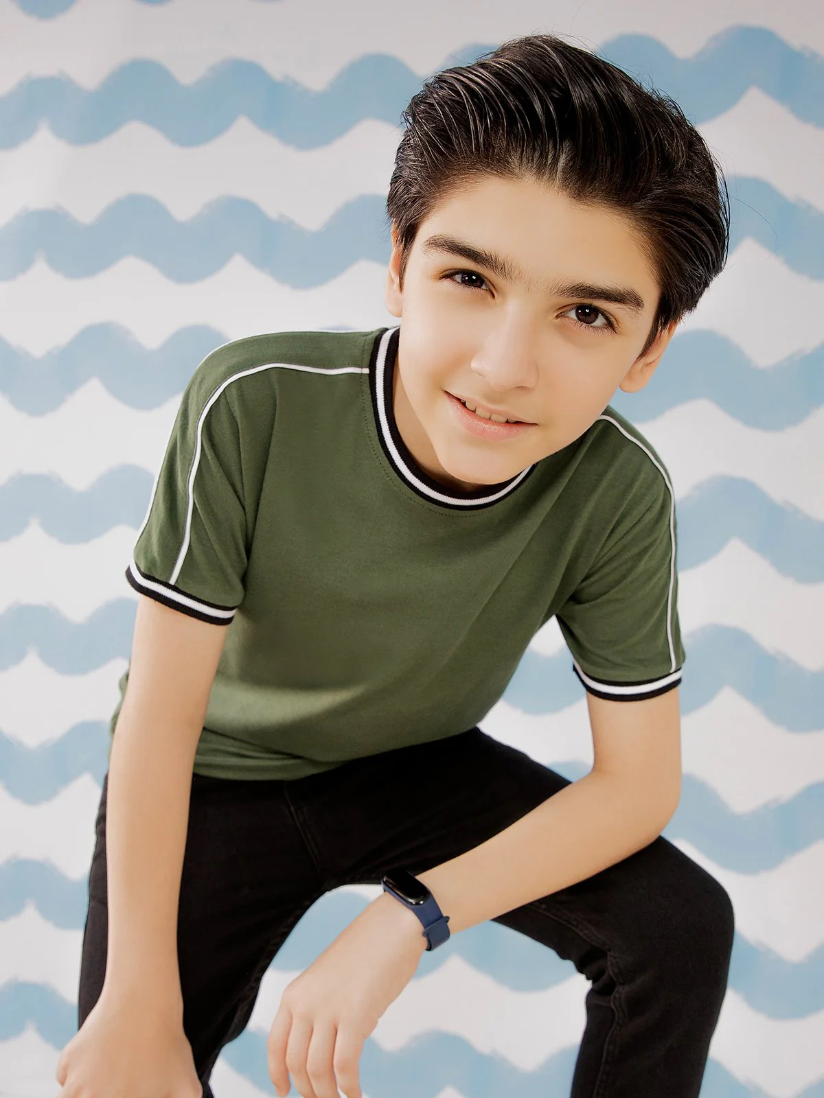 Boy's Olive T-Shirt - EBTTS21-005 - Image 2