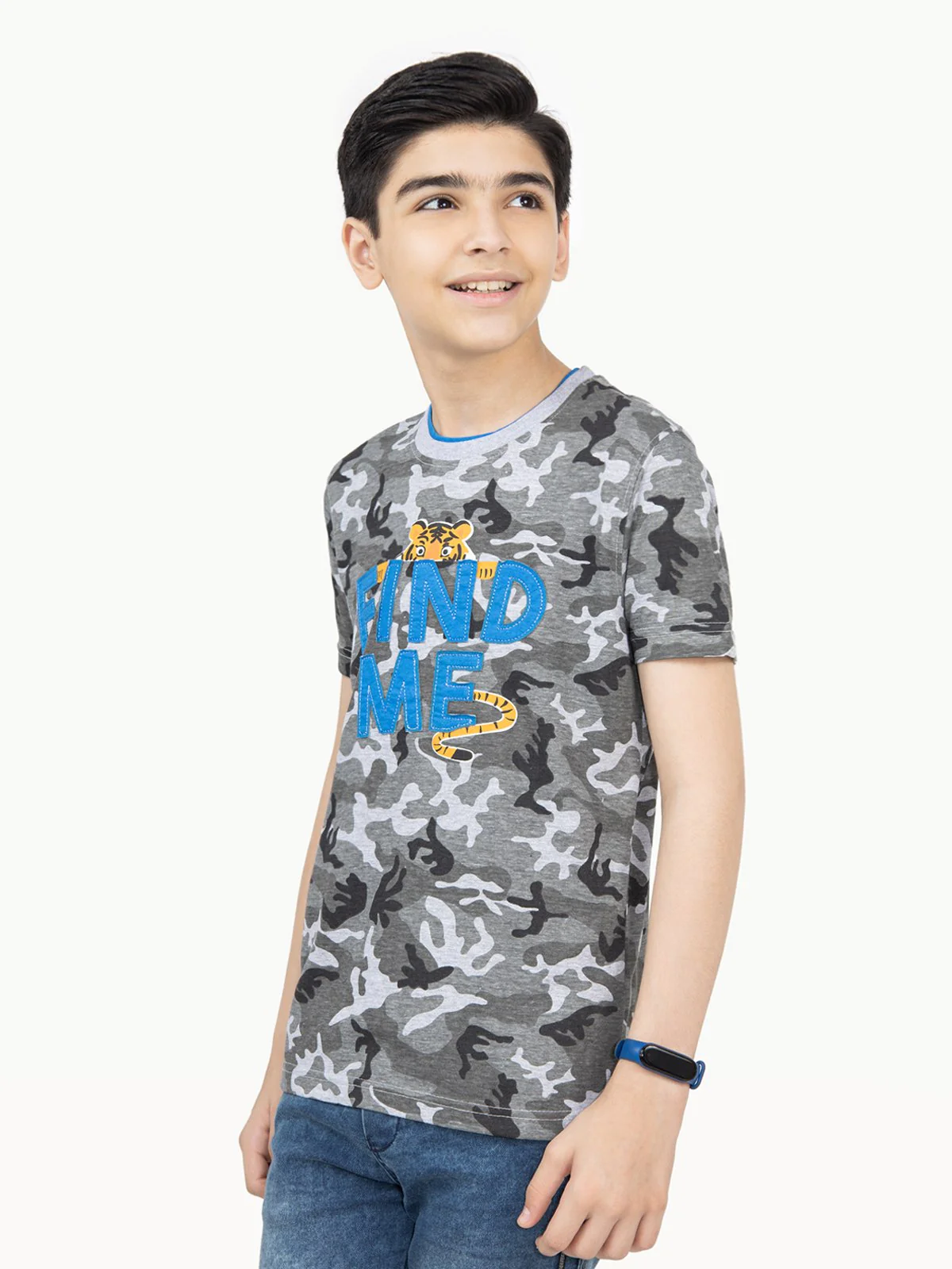 Boy's Heather Grey T-Shirt - EBTTS21-011