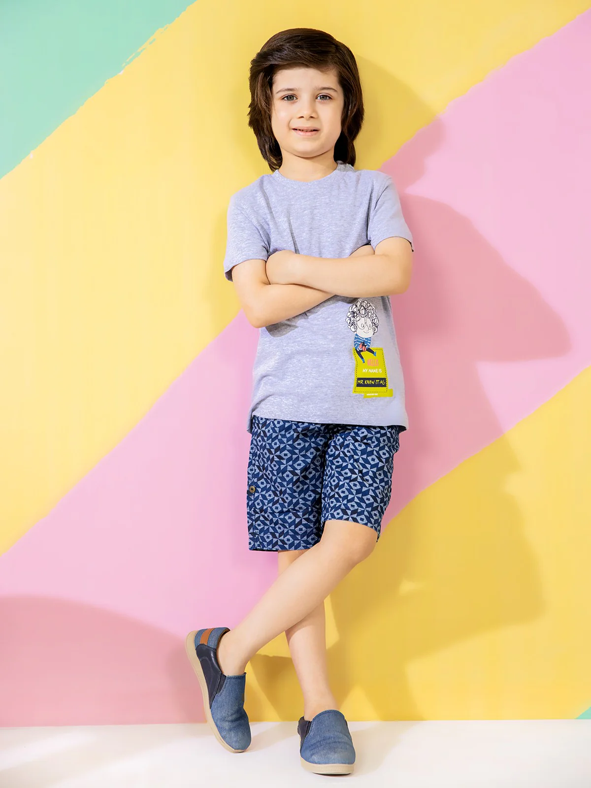 Boy's Heather Grey T-Shirt - EBTTS21-012 - Image 2