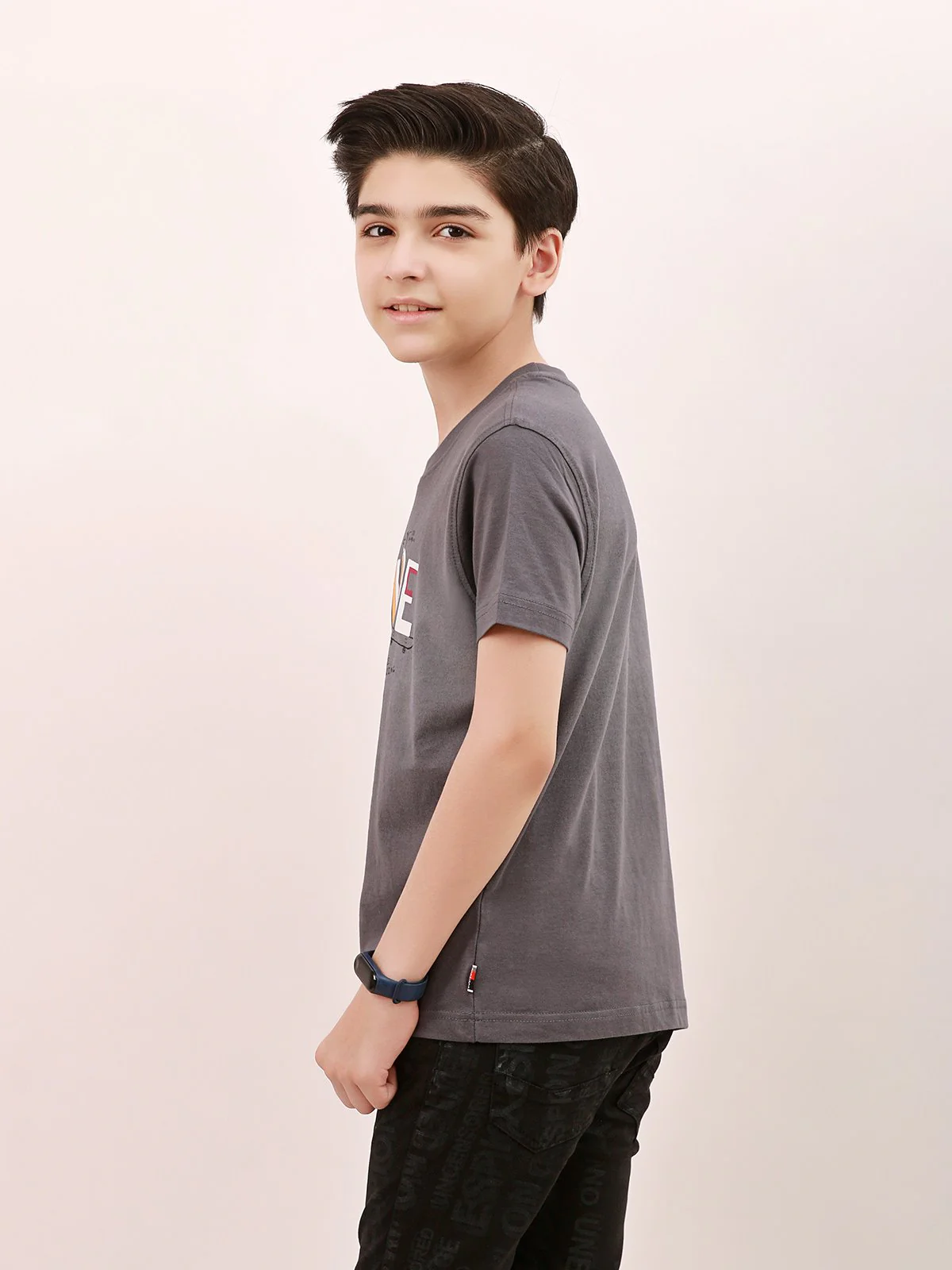 Boy's Grey T-Shirt - EBTTS21-014 - Image 2