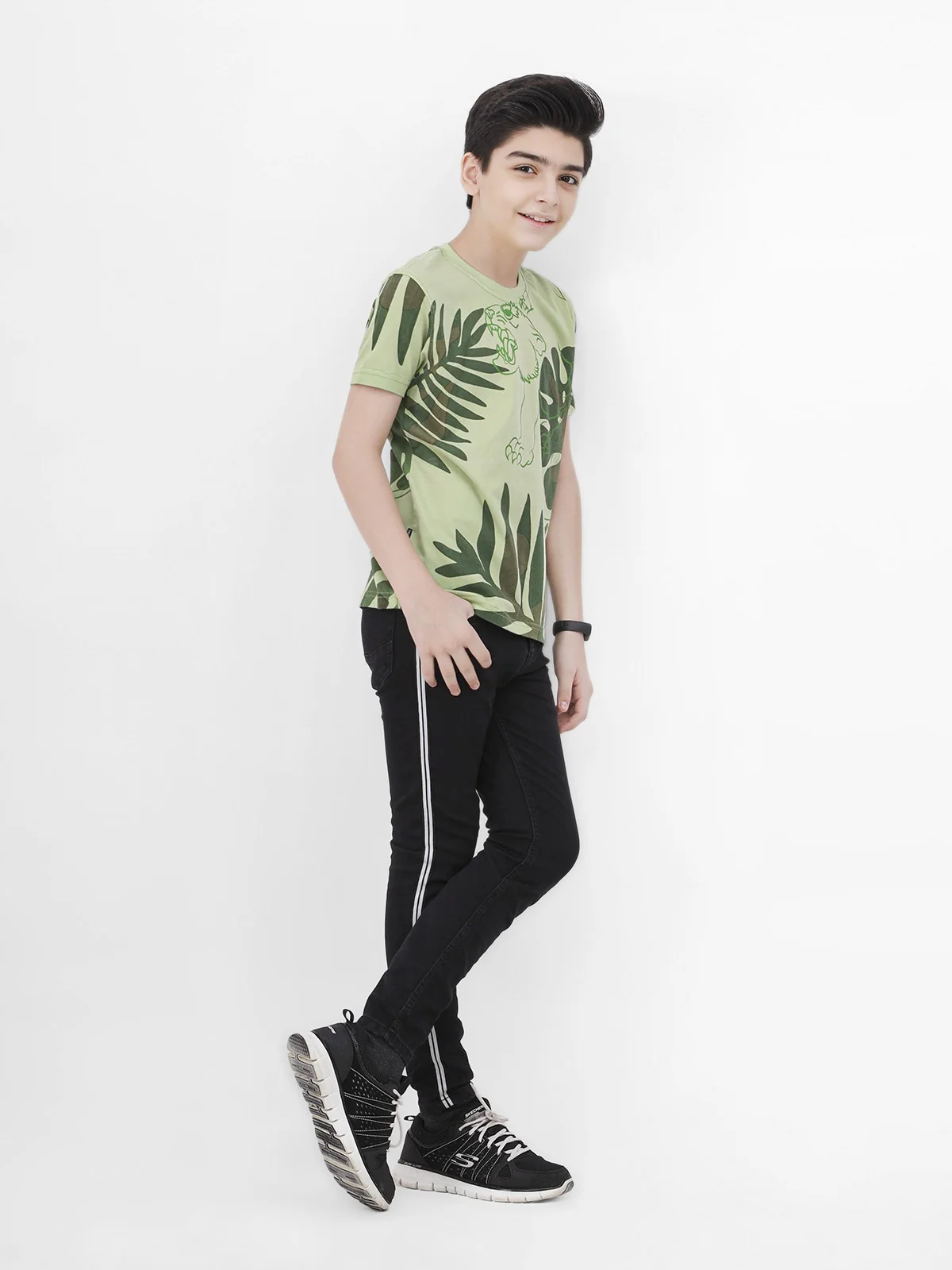 Boy's Light Green T-Shirt - EBTTS21-017 - Image 2