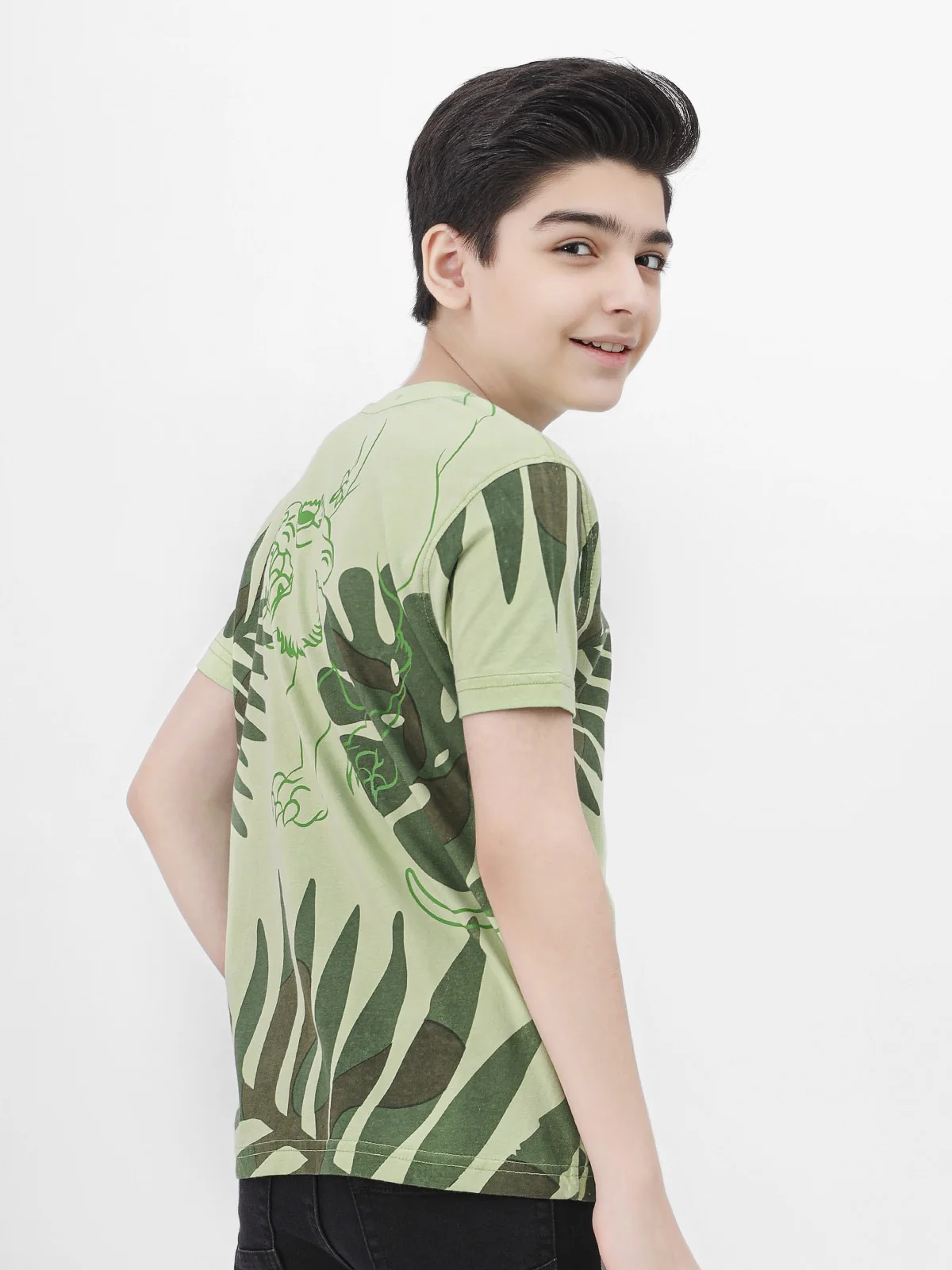 Boy's Light Green T-Shirt - EBTTS21-017 - Image 3