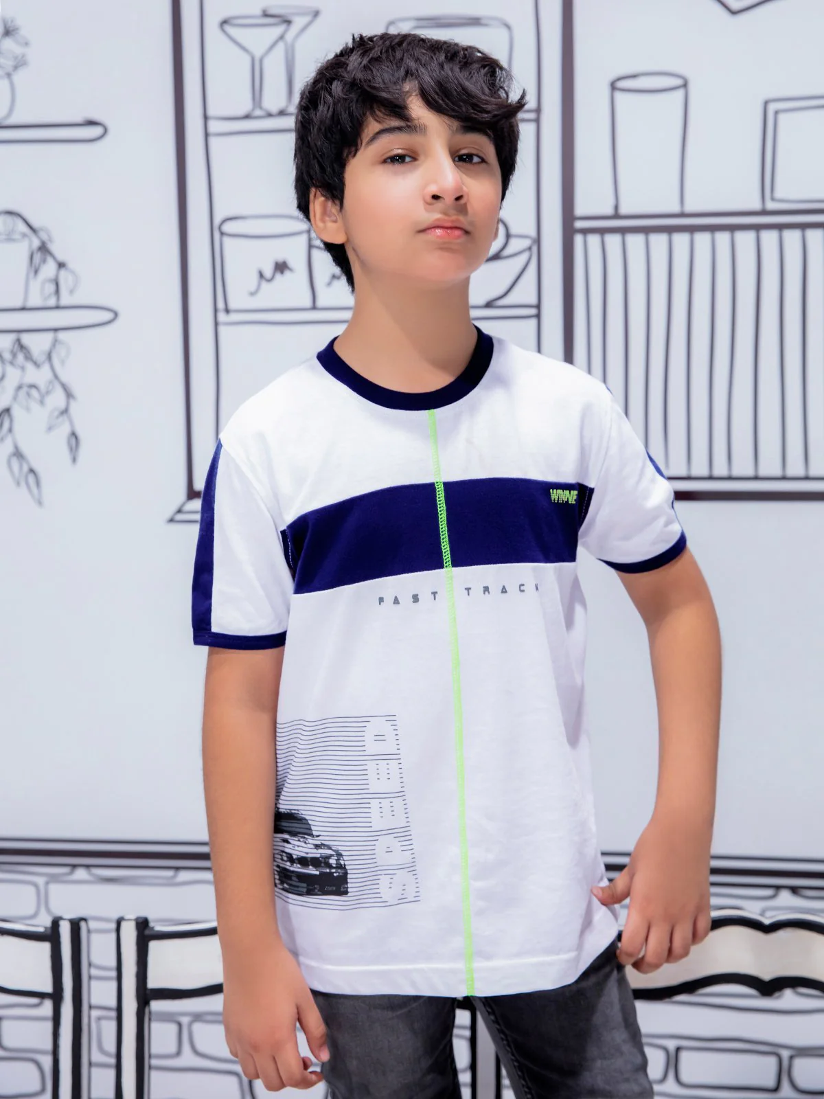 Boy's White T-Shirt - EBTTS21-021 - Image 4