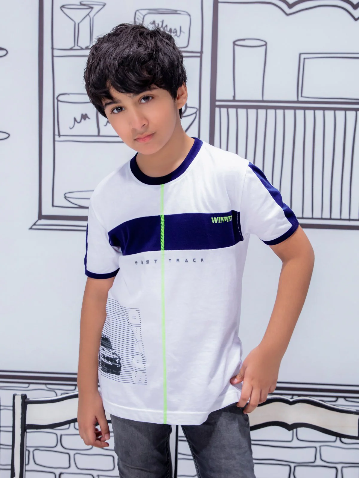 Boy's White T-Shirt - EBTTS21-021 - Image 5