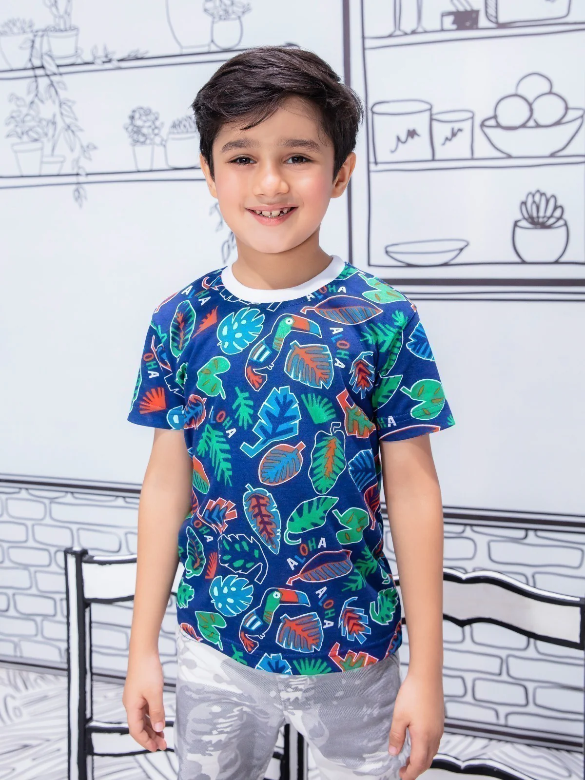 Boy's Blue T-Shirt - EBTTS21-022 - Image 2