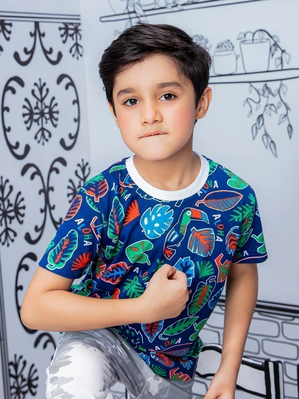 Boy's Blue T-Shirt - EBTTS21-022 - Image 4