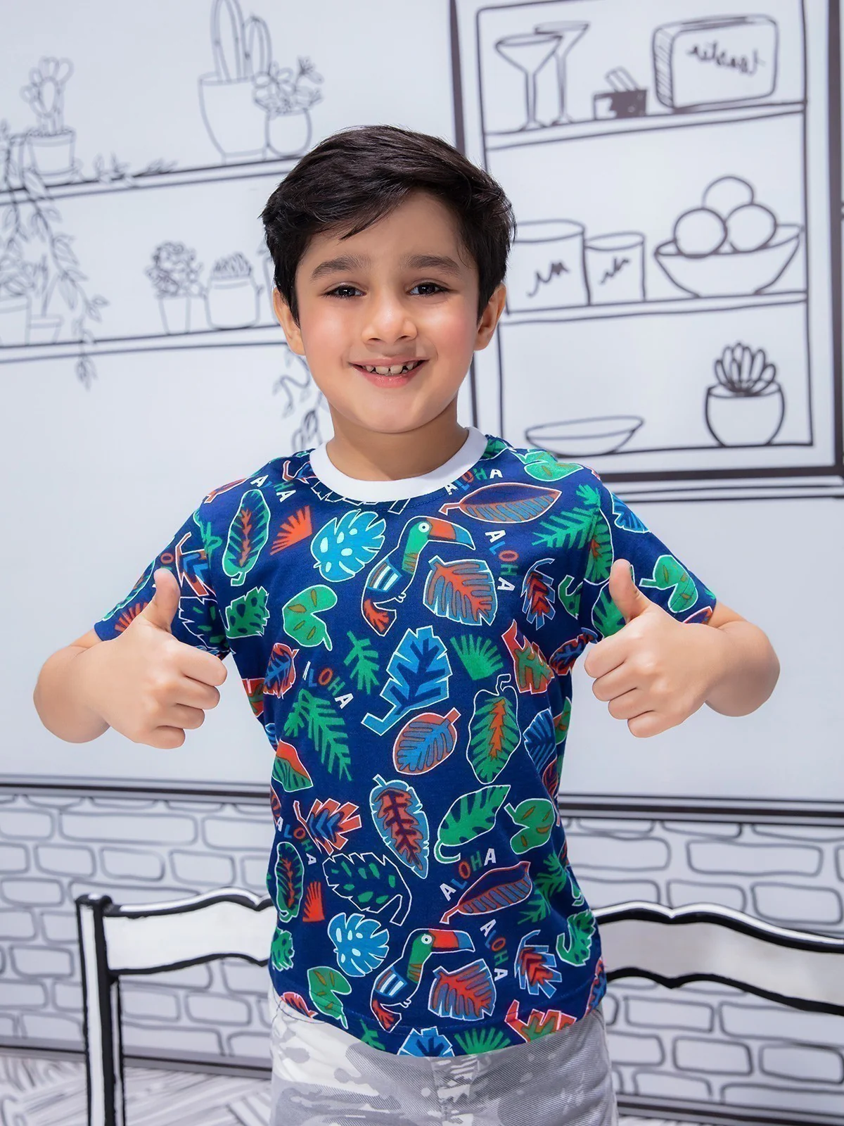 Boy's Blue T-Shirt - EBTTS21-022 - Image 5