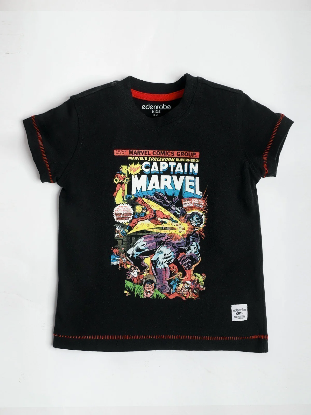 Boy's Black T-Shirt - EBTTS21-024