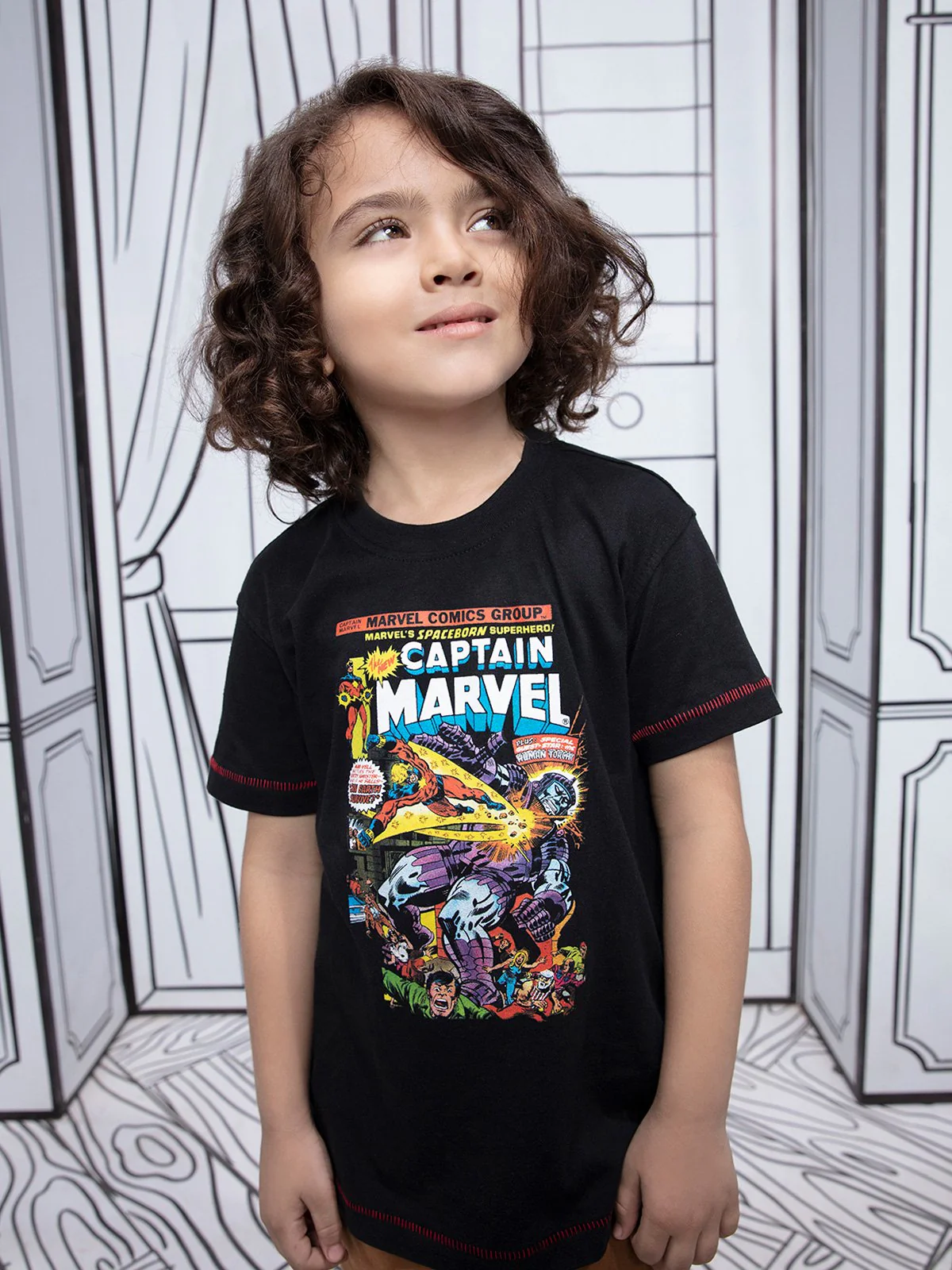 Boy's Black T-Shirt - EBTTS21-024 - Image 3