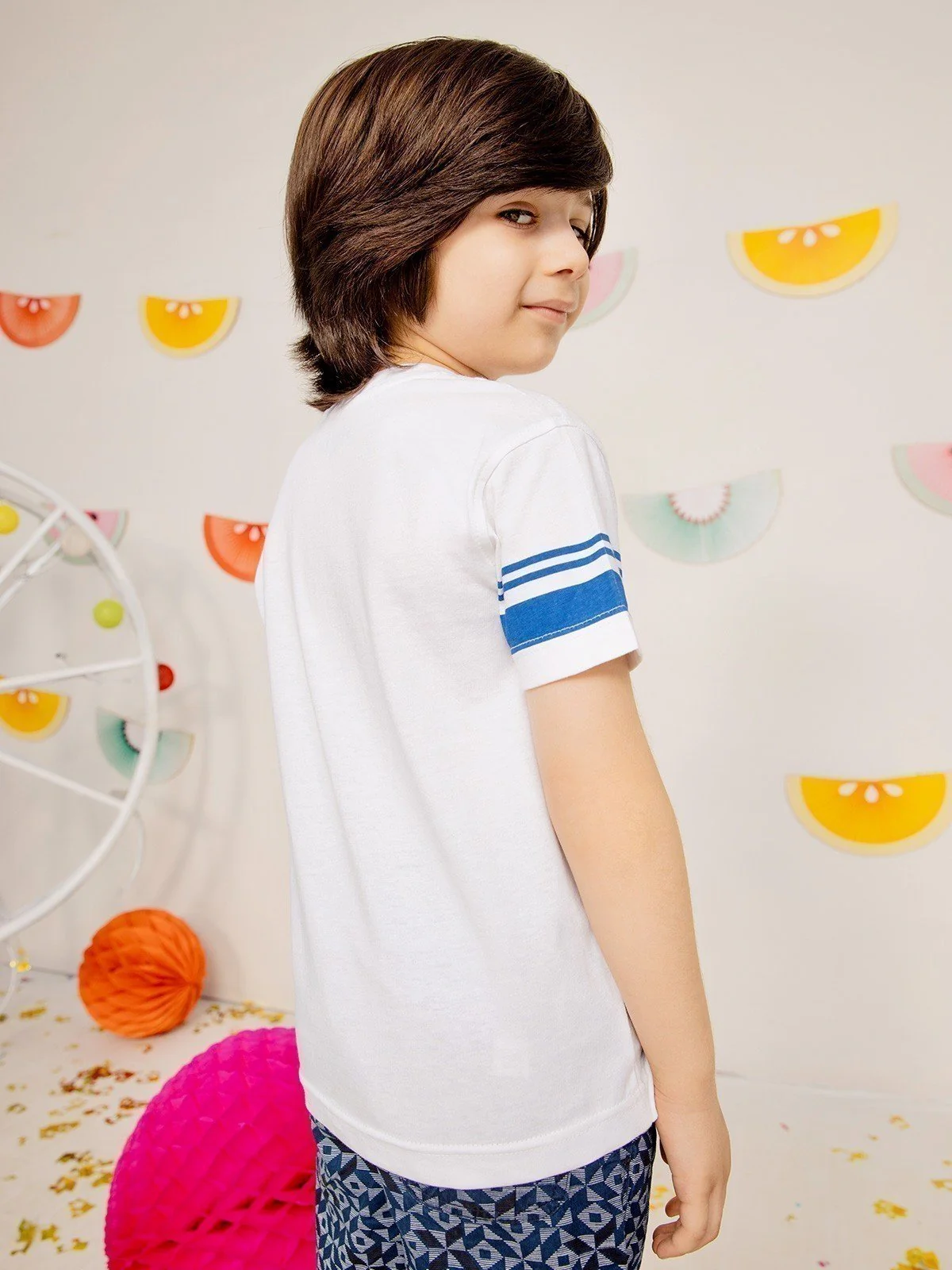 Boy's White T-Shirt - EBTTS21-025 - Image 2