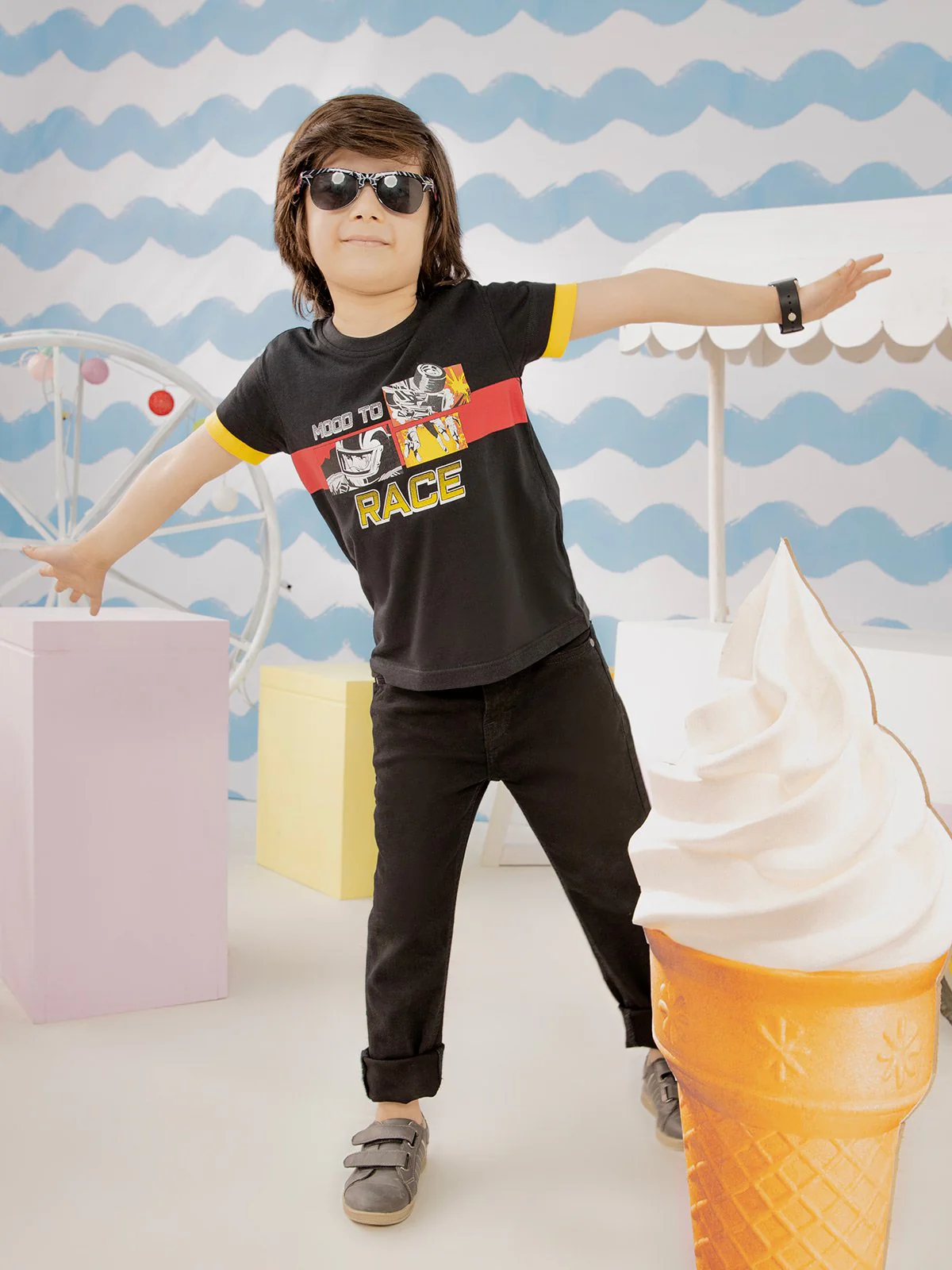 Boy's Black T-Shirt - EBTTS21-029 - Image 2