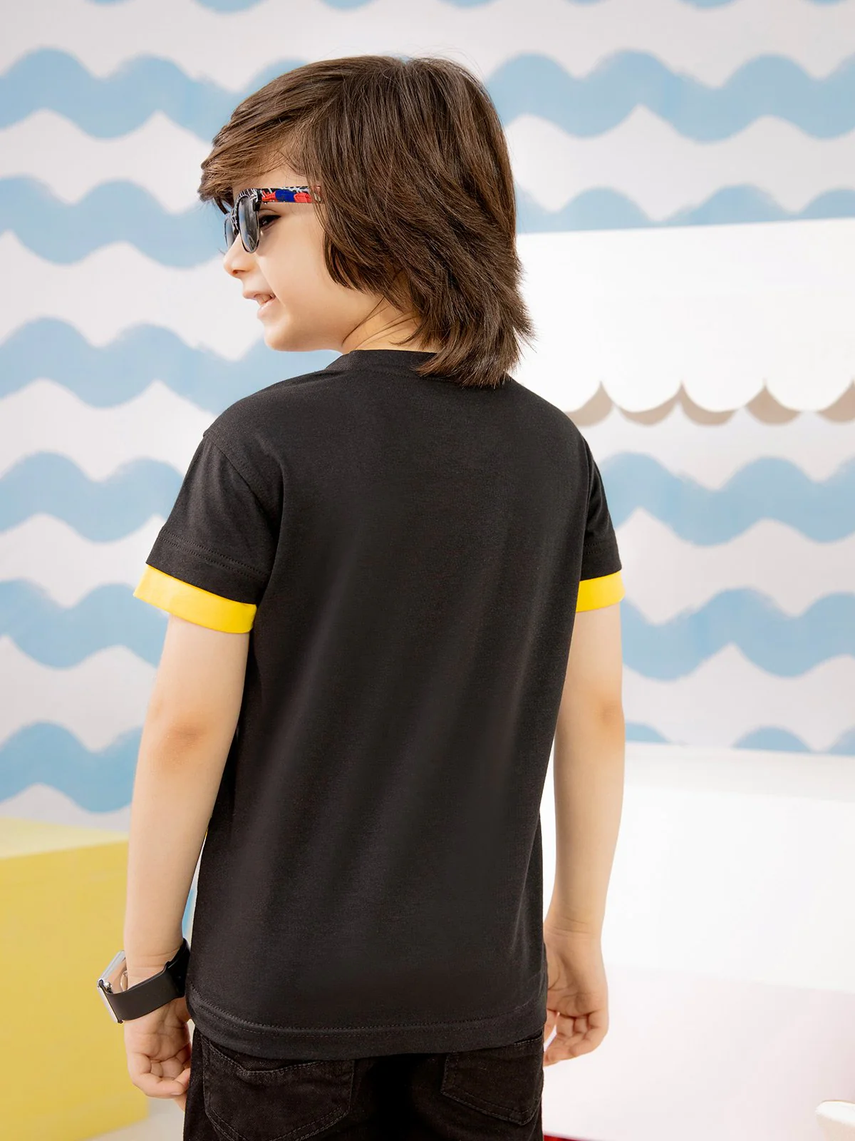 Boy's Black T-Shirt - EBTTS21-029 - Image 3