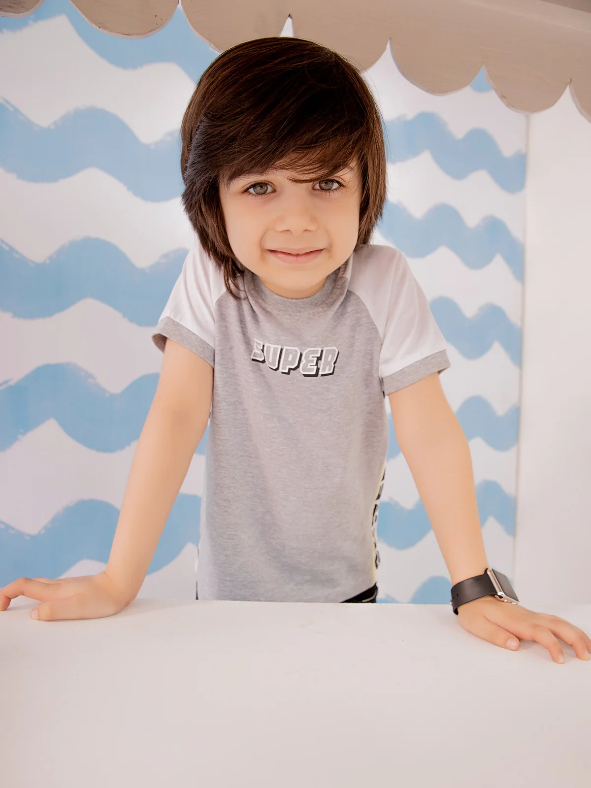 Boy's Heather Grey T-Shirt - EBTTS21-030 - Image 2
