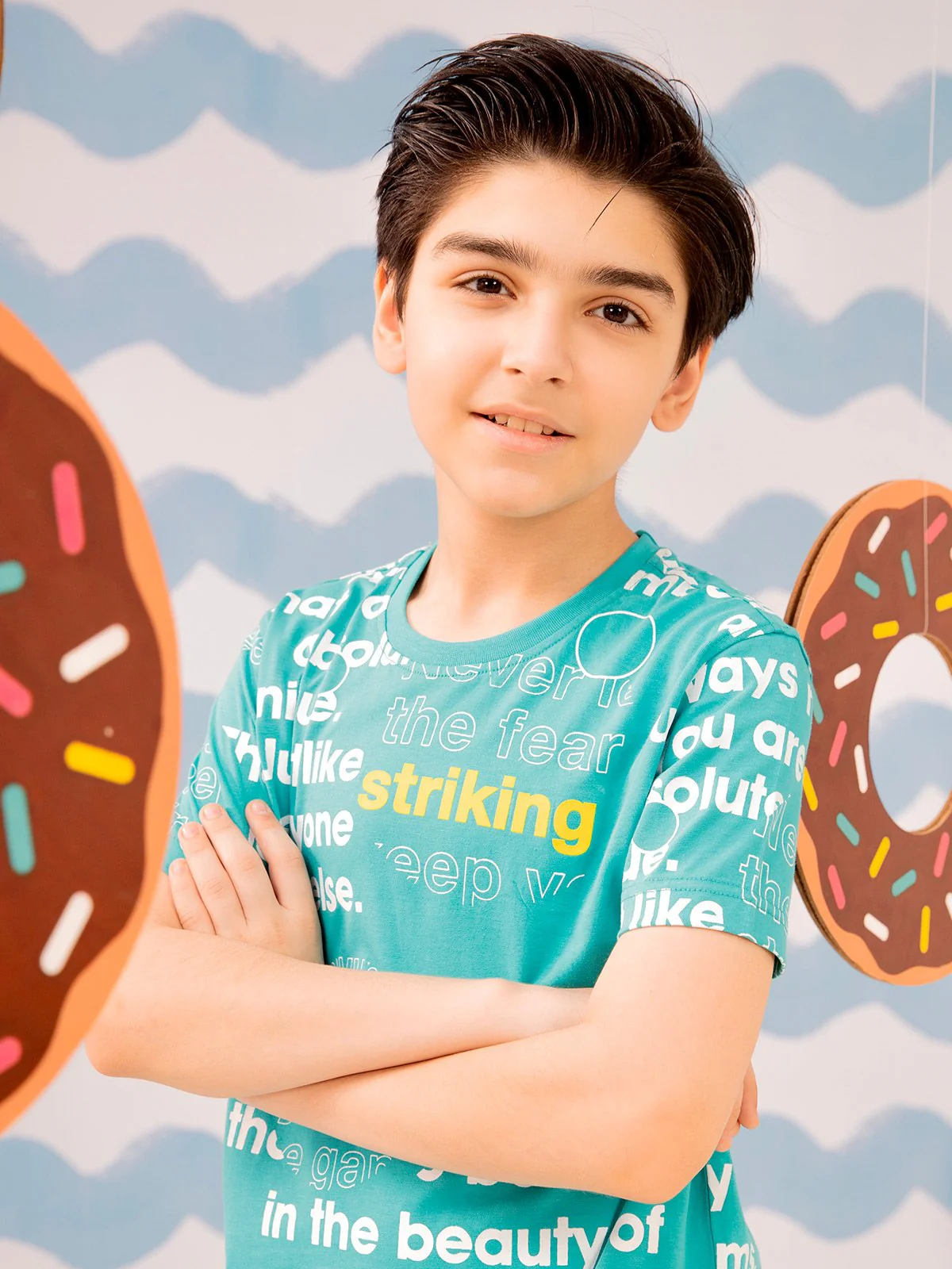 Boy's Aqua T-Shirt - EBTTS21-031 - Image 2