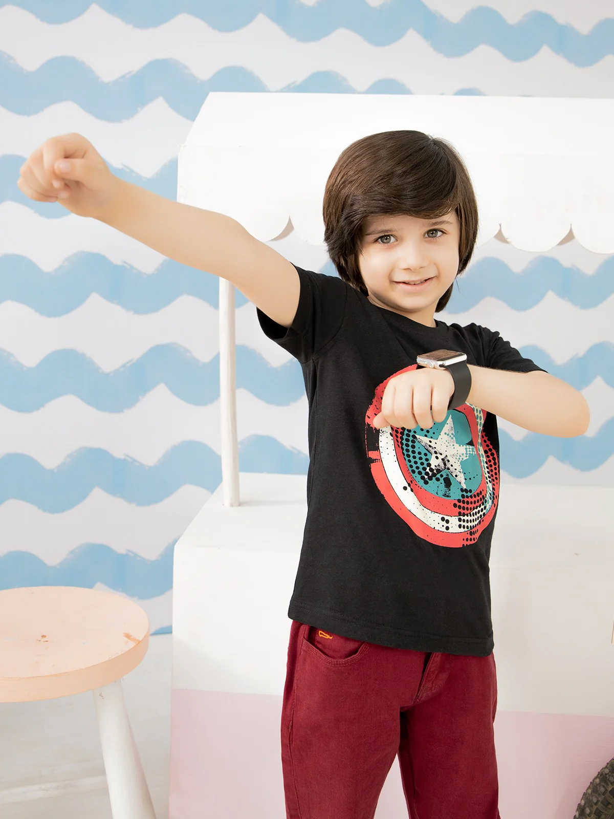 Boy's Black T-Shirt - EBTTS21-032 - Image 2