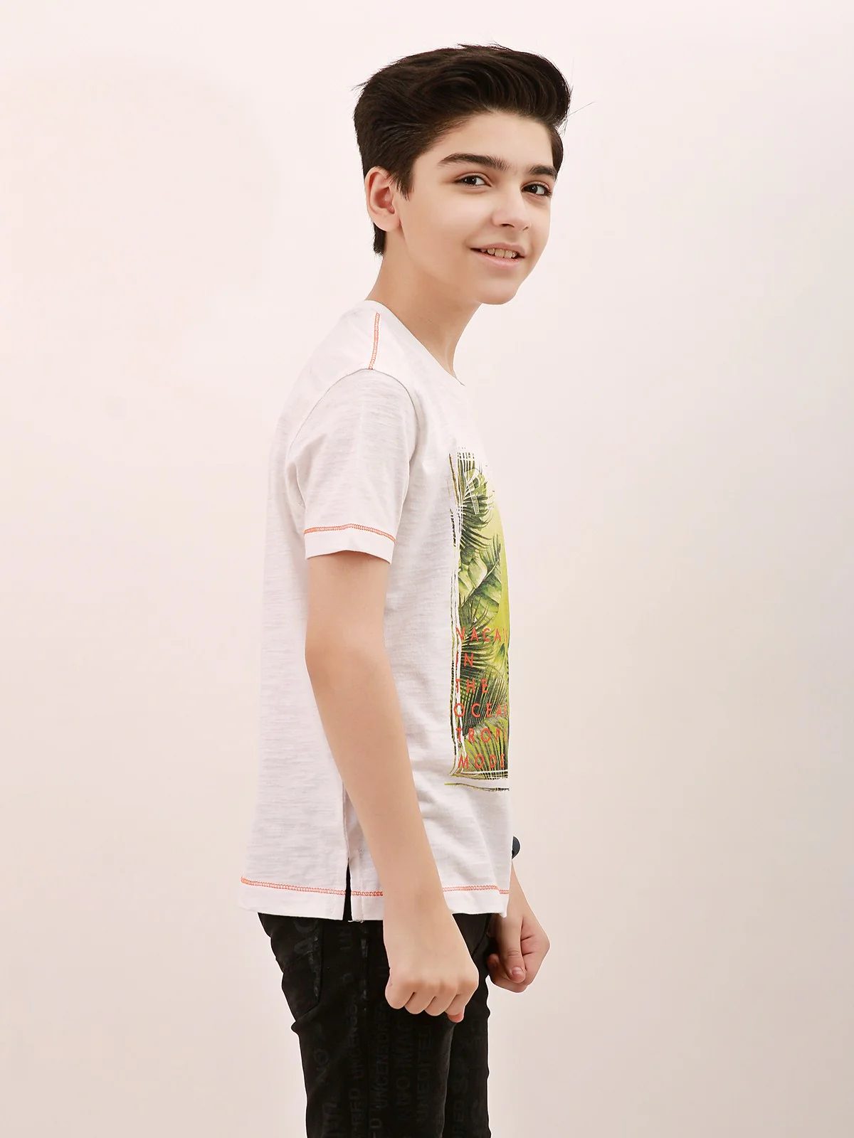 Boy's White T-Shirt - EBTTS21-034 - Image 2