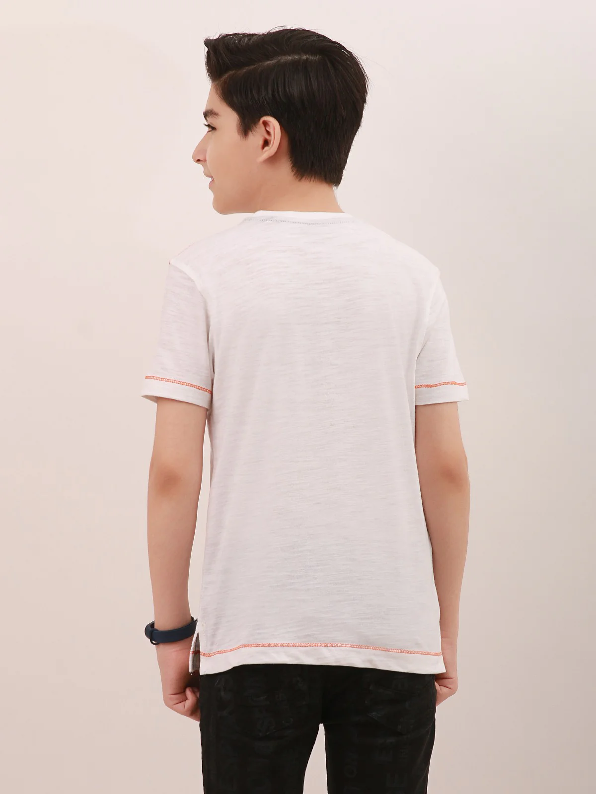 Boy's White T-Shirt - EBTTS21-034 - Image 3