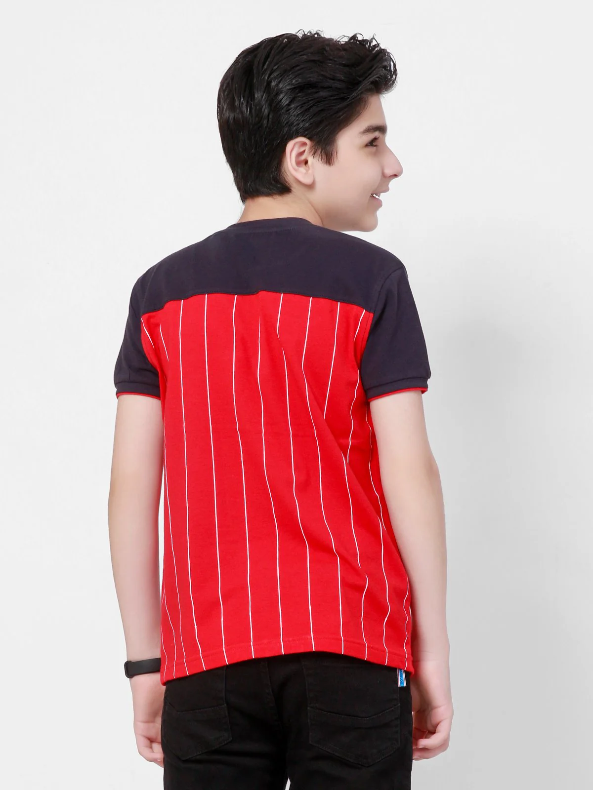 Boy's Navy Red T-Shirt - EBTTS21-039 - Image 3