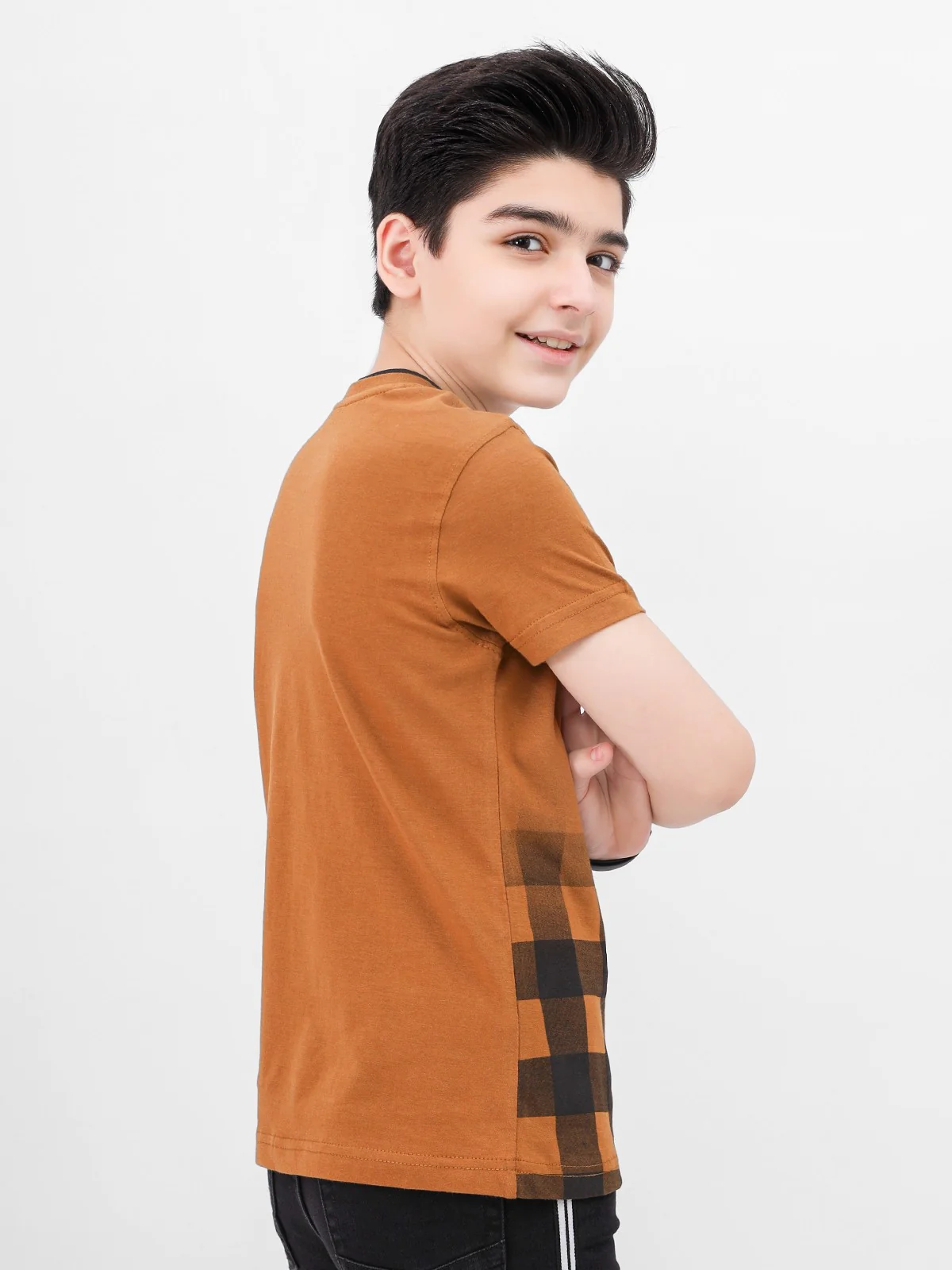 Boy's Tobacco T-Shirt - EBTTS21-040 - Image 3