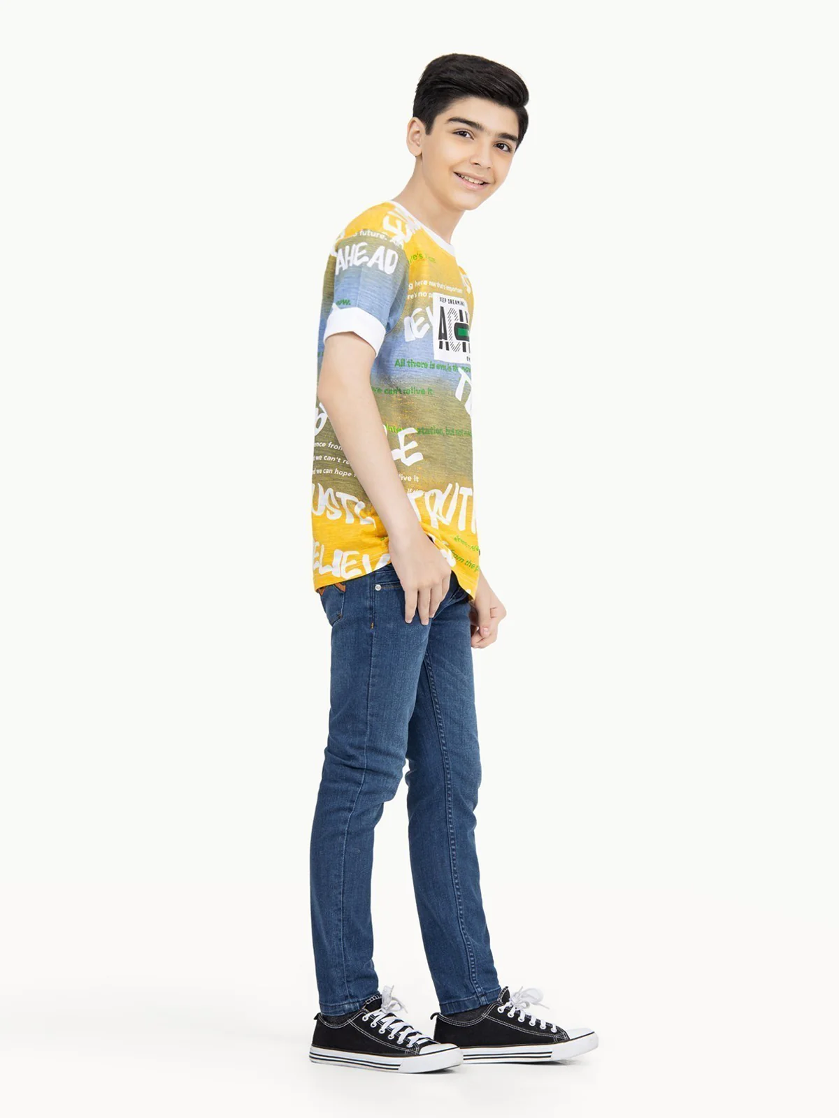 Boy's Yellow T-Shirt - EBTTS21-045 - Image 2
