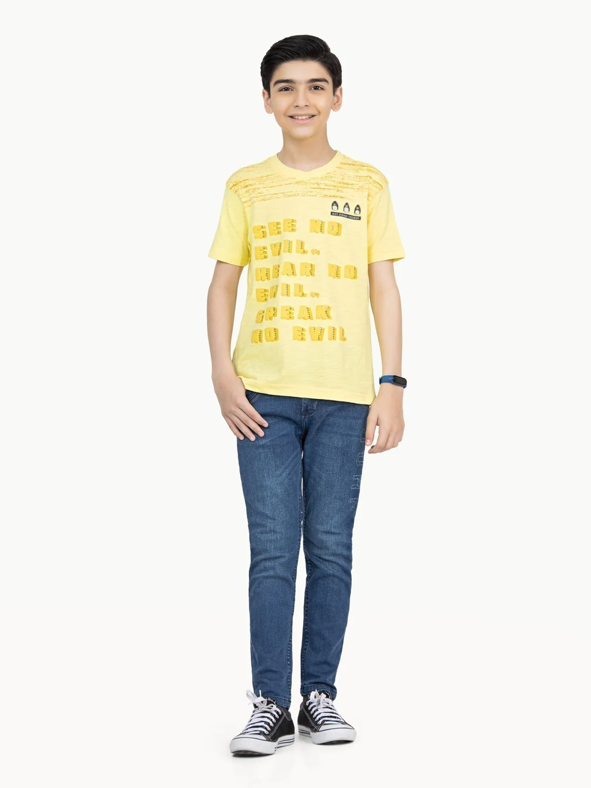 Boy's Yellow T-Shirt - EBTTS21-047 - Image 2