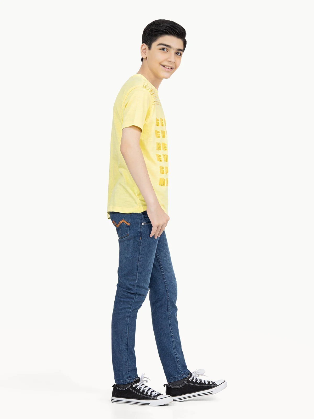 Boy's Yellow T-Shirt - EBTTS21-047 - Image 4