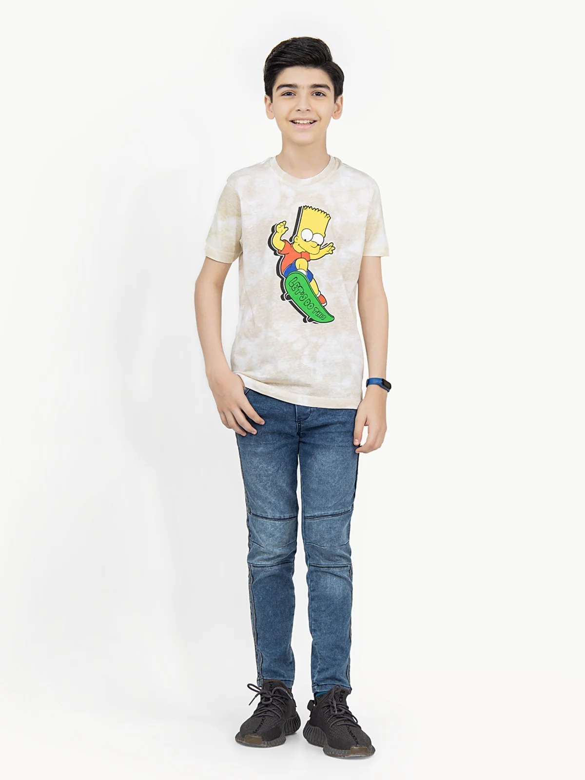 Boy's Beige T-Shirt - EBTTS21-062 - Image 2