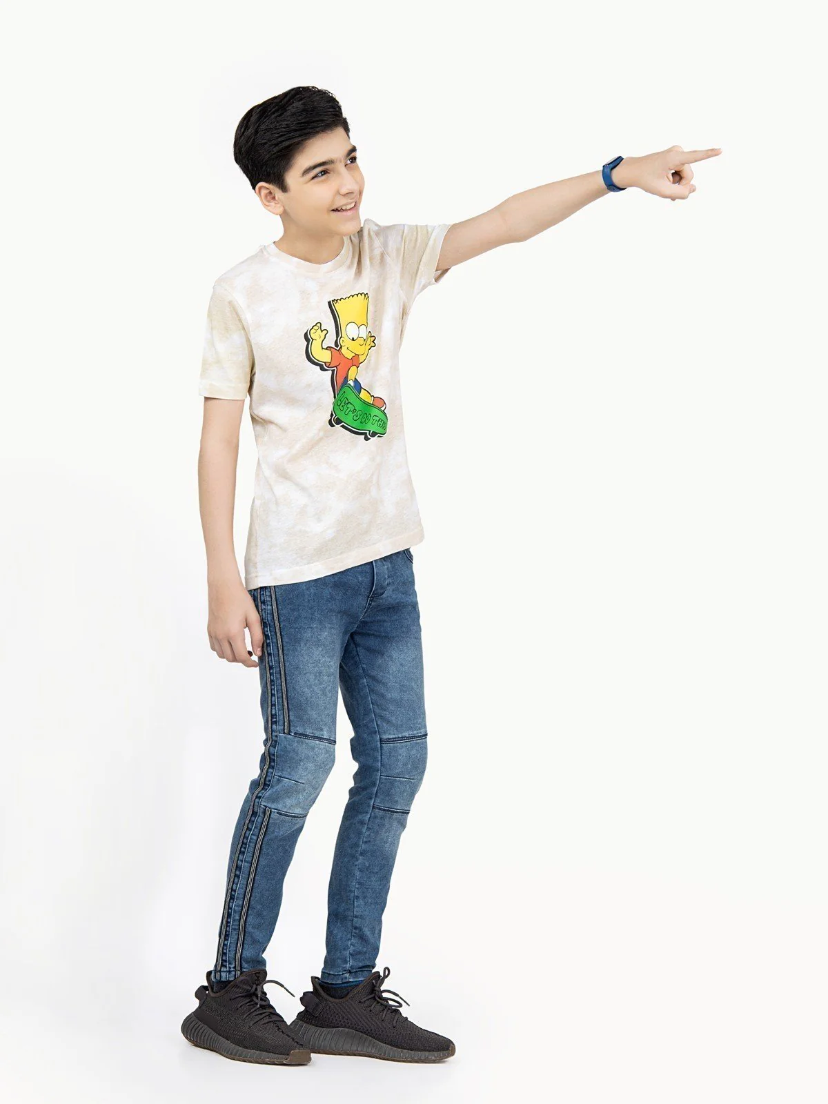 Boy's Beige T-Shirt - EBTTS21-062 - Image 3