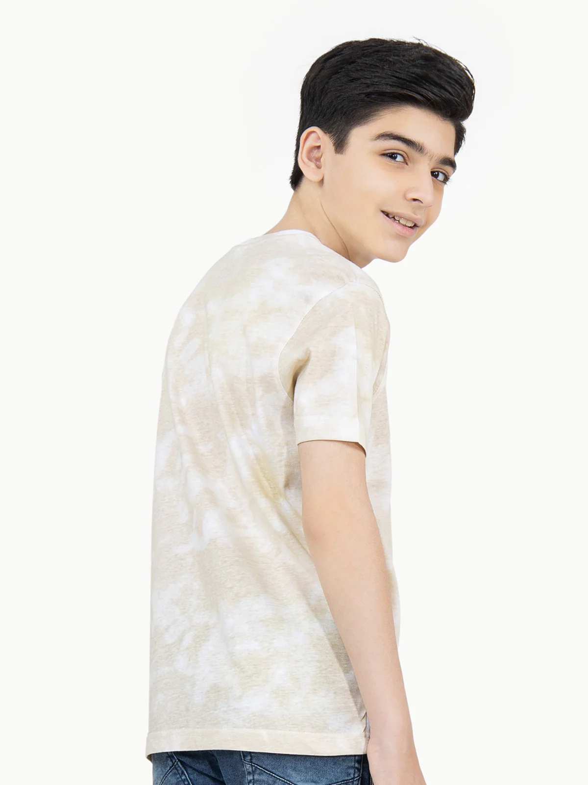 Boy's Beige T-Shirt - EBTTS21-062 - Image 4