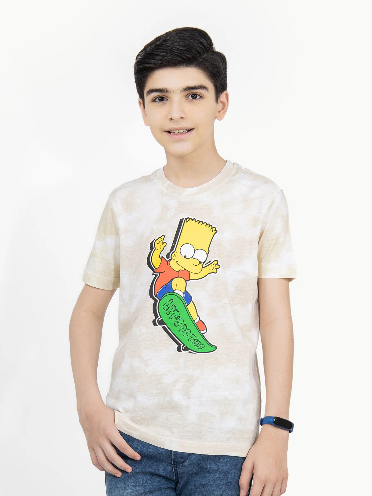Boy's Beige T-Shirt - EBTTS21-062 - Image 5