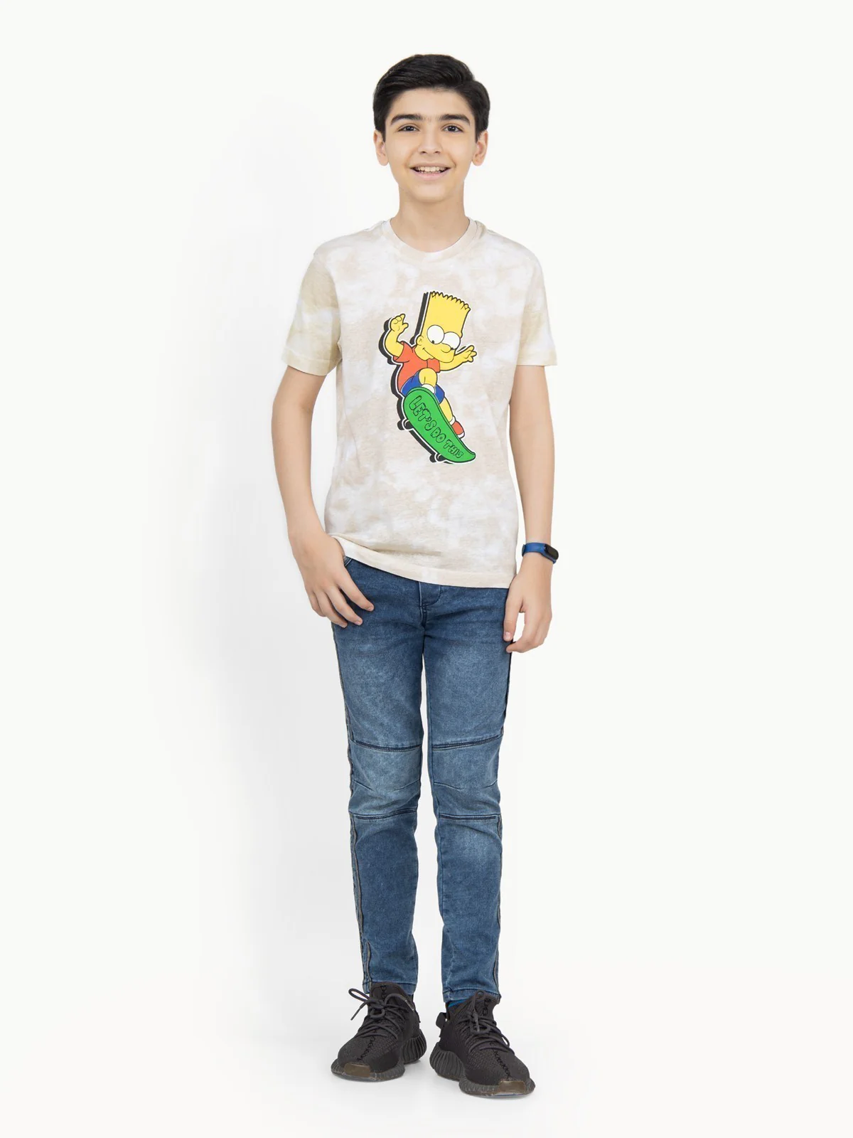 Boy's Beige T-Shirt - EBTTS21-062 - Image 6