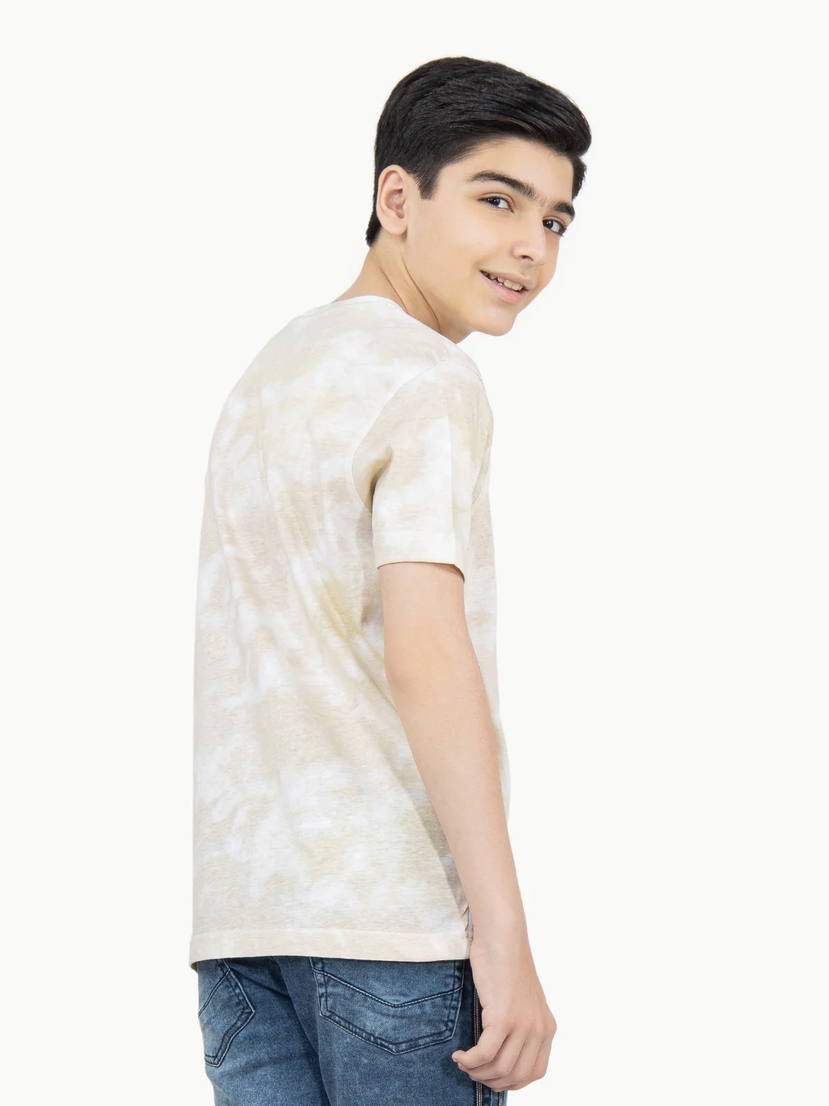Boy's Beige T-Shirt - EBTTS21-062 - Image 7
