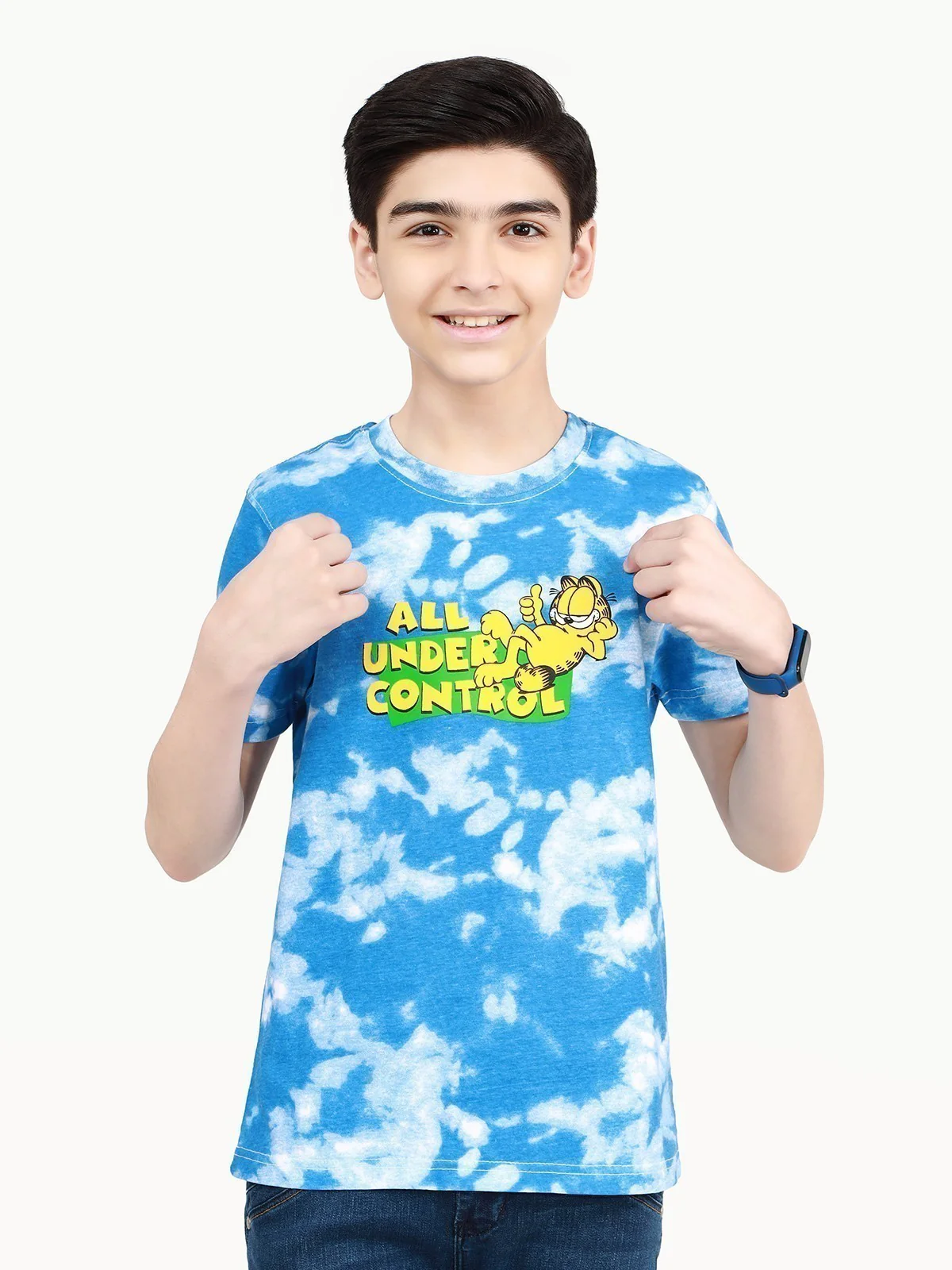 Boy's White & Blue T-Shirt - EBTTS21-063 - Image 2