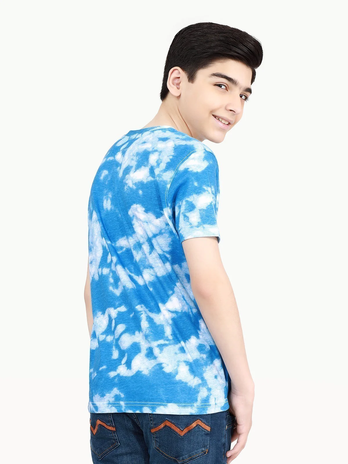 Boy's White & Blue T-Shirt - EBTTS21-063 - Image 5