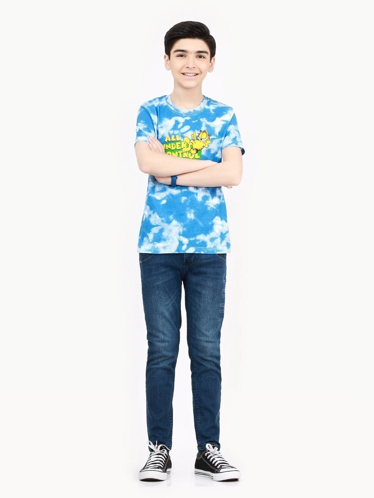 Boy's White & Blue T-Shirt - EBTTS21-063 - Image 6