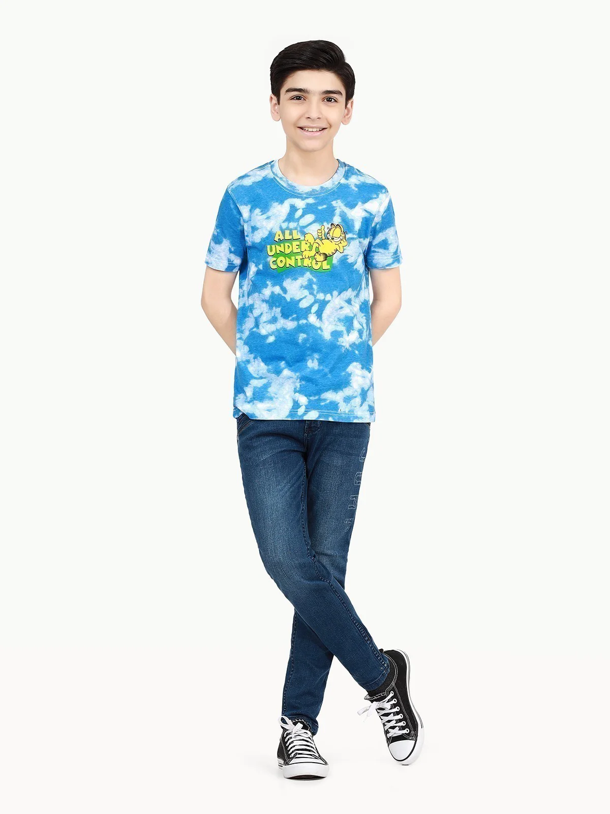 Boy's White & Blue T-Shirt - EBTTS21-063 - Image 7