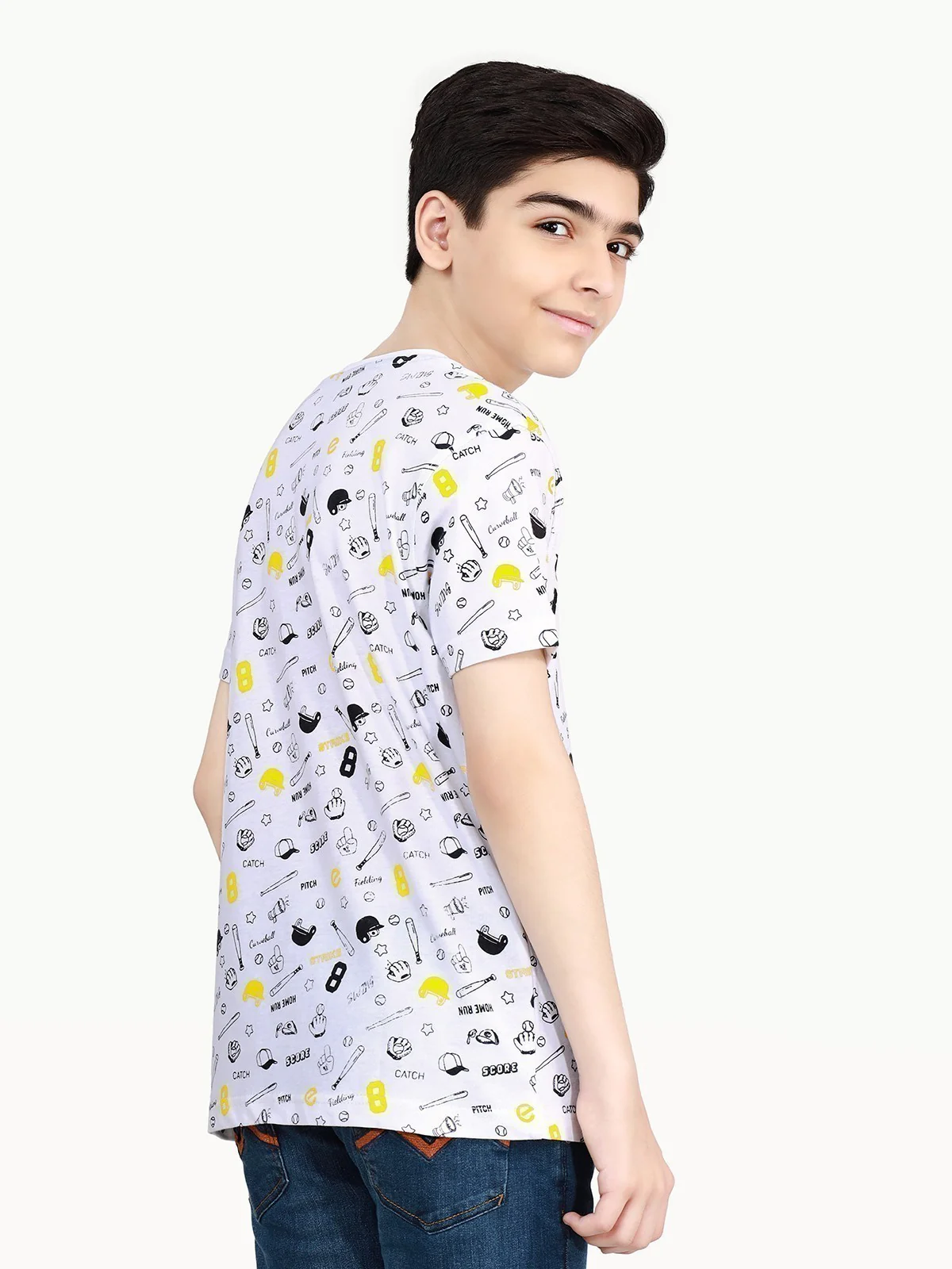Boy's White T-Shirt - EBTTS21-065 - Image 5