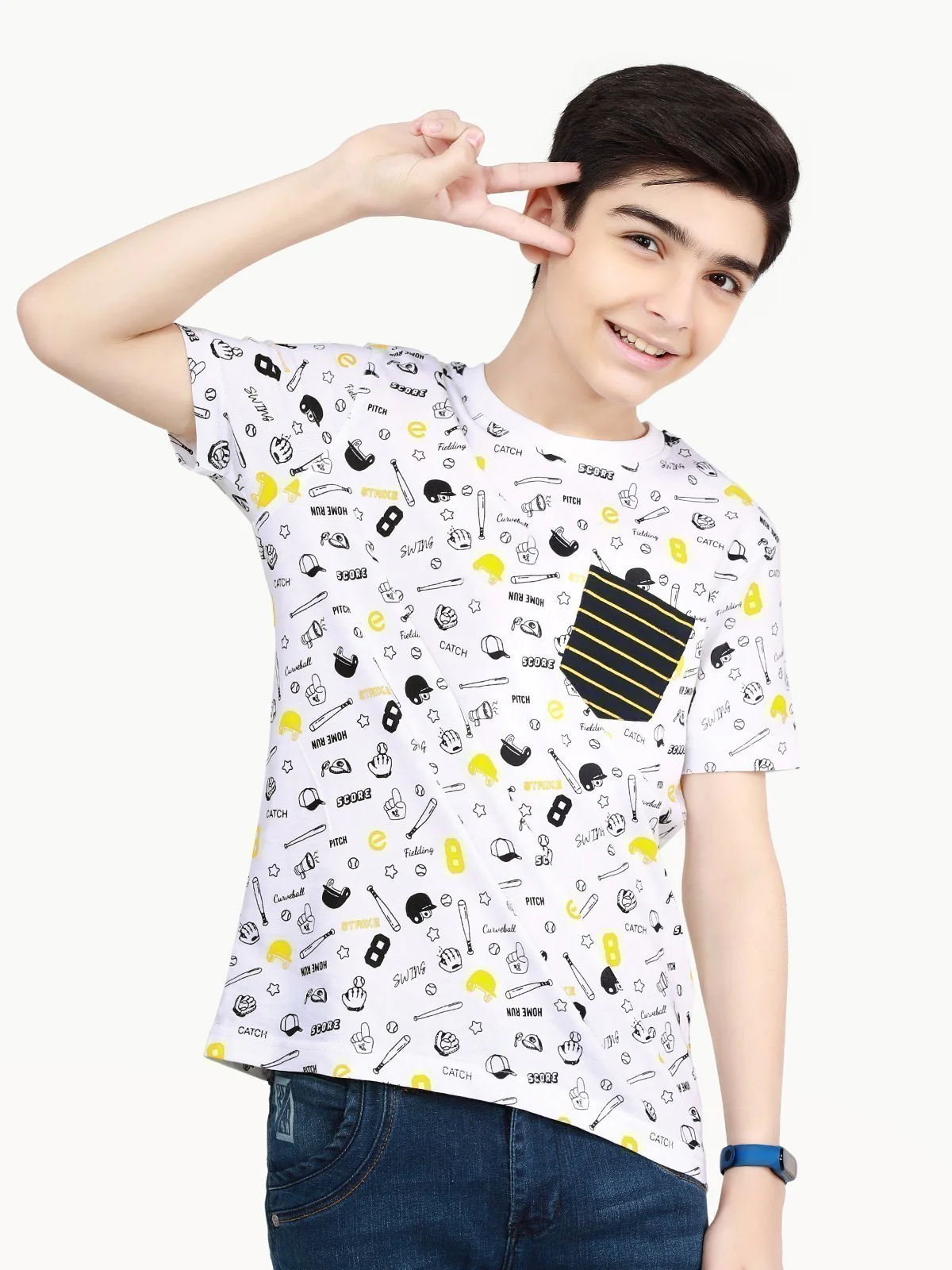 Boy's White T-Shirt - EBTTS21-065 - Image 8