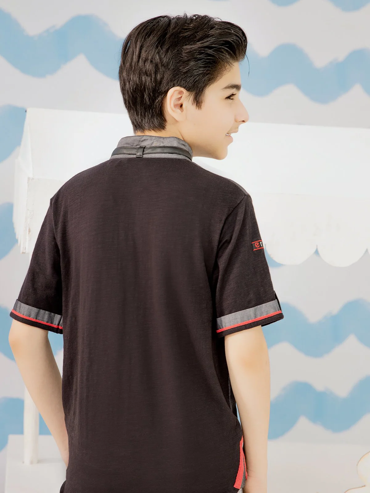 Boy's Black T-Shirt - EBTTS21-2446 - Image 3