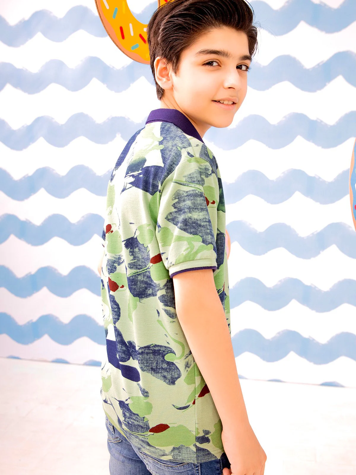 Boy's Green T-Shirt - EBTTS21-2466 - Image 3