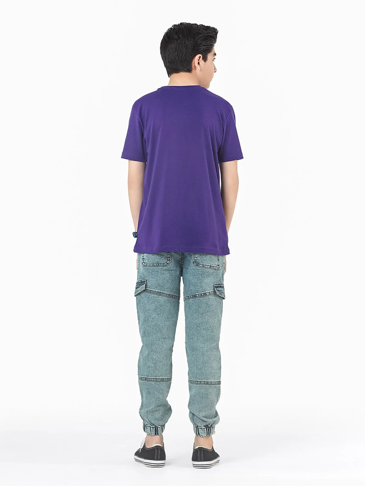 Boy's Purple & Red T-Shirt - EBTTS22-002 - Image 4