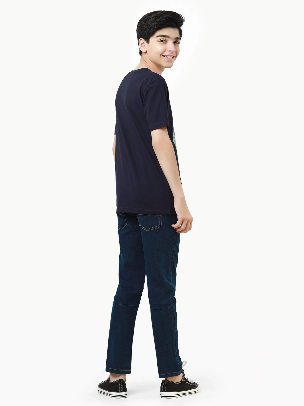 Boy's Navy Blue T-Shirt - EBTTS22-003 - Image 4