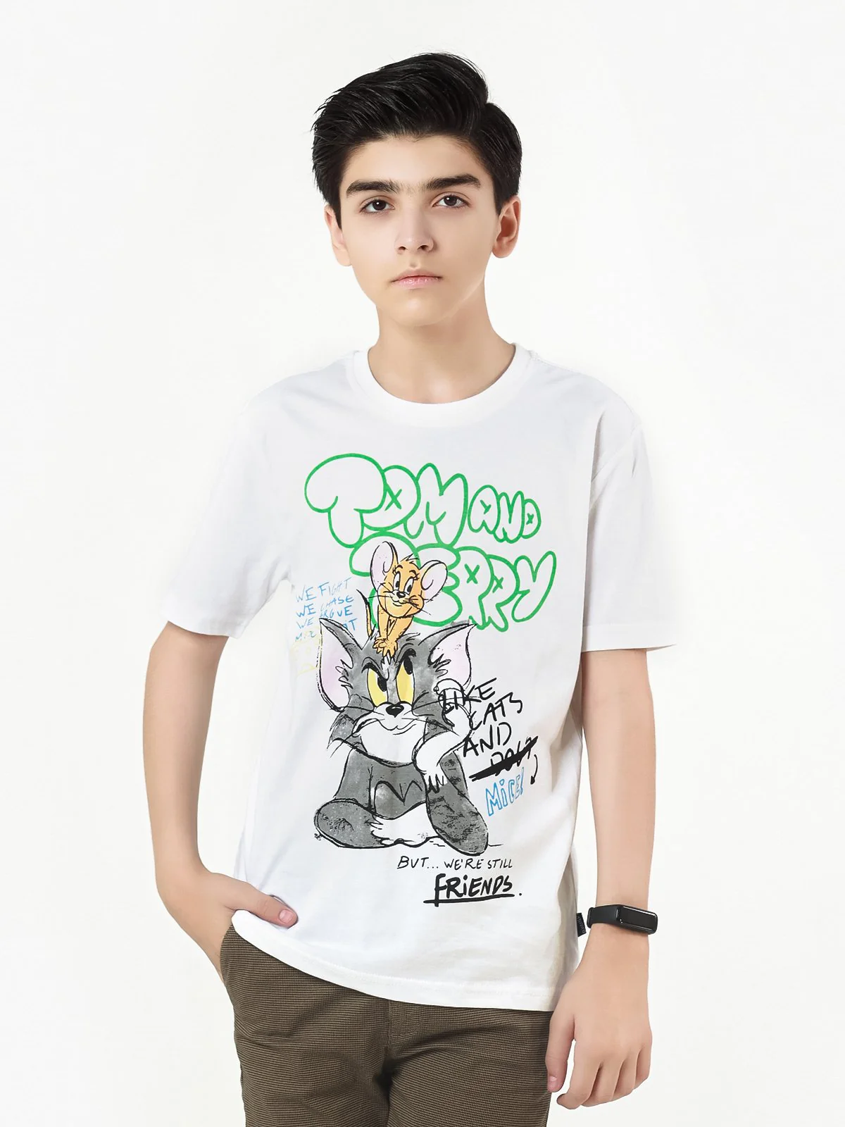 Boy's White T-Shirt - EBTTS22-005