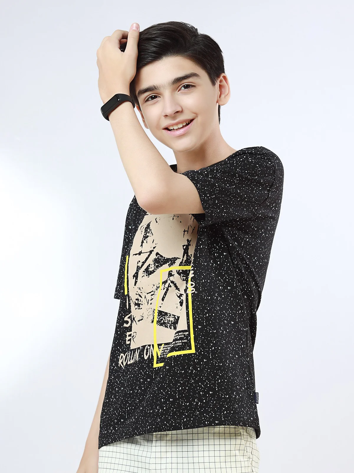 Boy's Black T-Shirt - EBTTS22-007 - Image 2