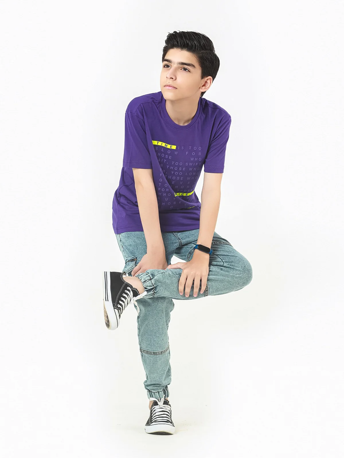 Boy's Light Purple T-Shirt - EBTTS22-018 - Image 3