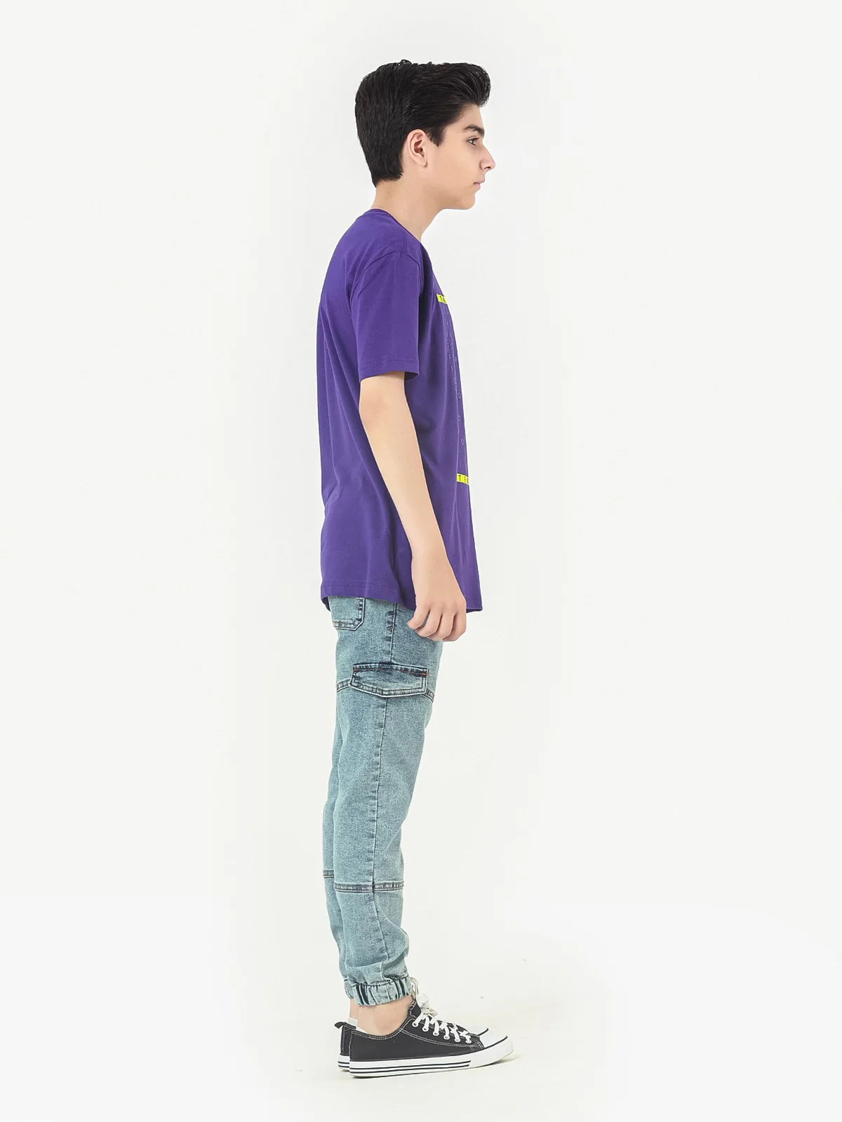 Boy's Light Purple T-Shirt - EBTTS22-018 - Image 4